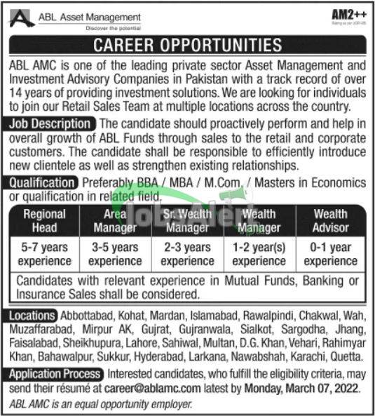 Allied Bank Jobs Latest Advertisement